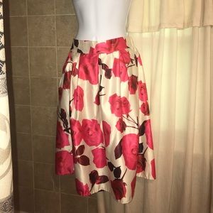 Floral midi skirt